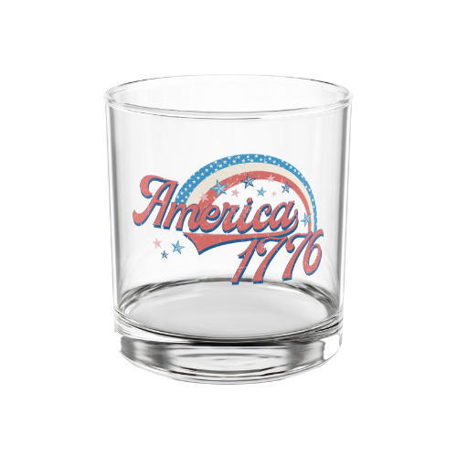 America 1776 10oz whiskey glass product details