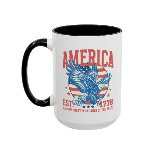 America Home of the Free Because of the Brave 15oz Coffee Mug product details