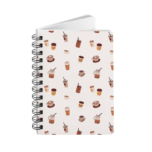 coffee cups spiral bound notebook product details