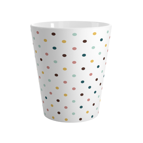 retro polka dot 12oz latte mug produc details