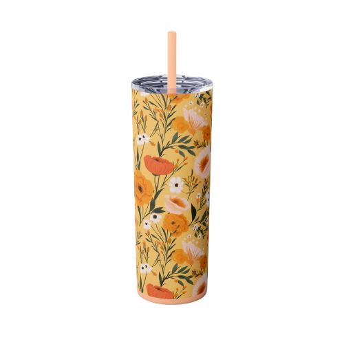 summer florals 20oz straw tumbler product details