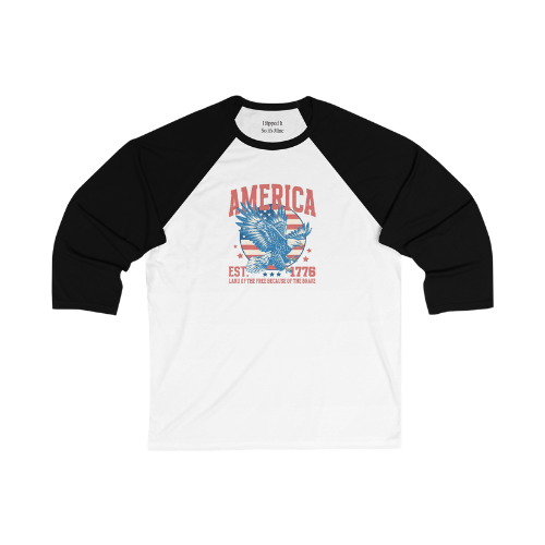 America land of the free because of the brave baseball tee product details